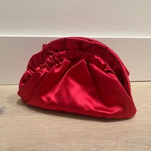 Zara Satin Gathered Pink Crossbody Clutch Brand New with Tags